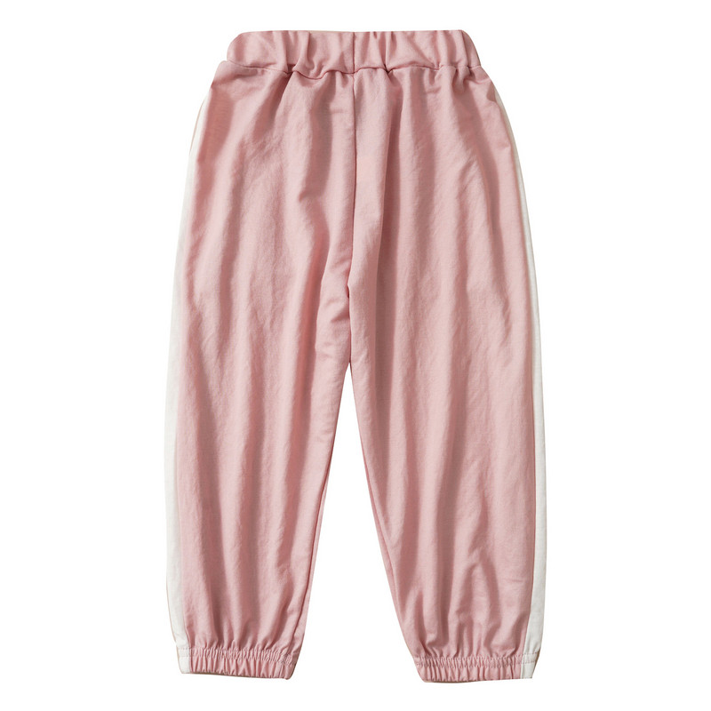 Bērni Meitenes Zēni Mīkstas Elpojošas Skriešanas Bikses Bērniem Sporta Bikses Elastīgas viduklis Patchwork Stripe Ikdienišķas Sporta Apakšbikses Bikses