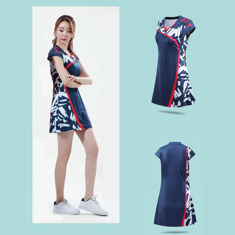 Sieviešu tenisa kleitas Iebūvēti drošības šorti Izstiepti meiteņu badmintona kleita Sieviešu slaida golfa deju ballīte Sporta gari svārki