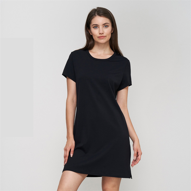 2023. gada sieviešu tenisa kleita vasaras jogas sporta svārki vienkrāsaini ar īsām piedurknēm, golfa pludmales minikleita ar šķēlumu, brīvs, mīksts treniņu apģērbs