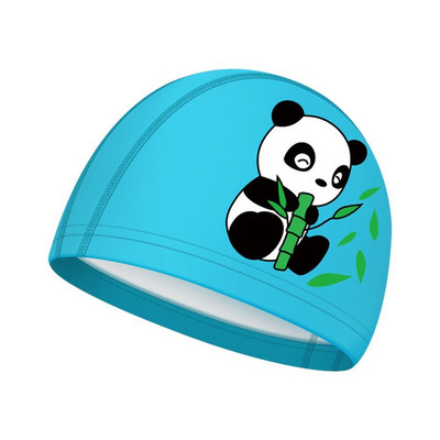 Plisuotas Laisvas dydis Ilgi plaukai Apsaugo animacinis spausdintas elastingas Pu turbanas baseino kepuraitės plaukimo kepuraitės vaikams plaukimo kepuraitė