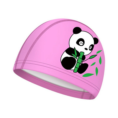 Plisuotas Laisvas dydis Ilgi plaukai Apsaugo animacinis spausdintas elastingas Pu turbanas baseino kepuraitės plaukimo kepuraitės vaikams plaukimo kepuraitė