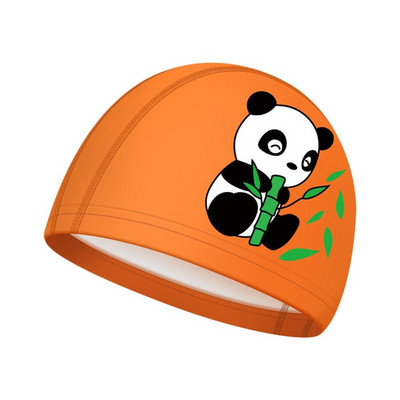 Plisuotas Laisvas dydis Ilgi plaukai Apsaugo animacinis spausdintas elastingas Pu turbanas baseino kepuraitės plaukimo kepuraitės vaikams plaukimo kepuraitė