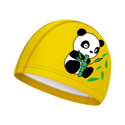 Plisuotas Laisvas dydis Ilgi plaukai Apsaugo animacinis spausdintas elastingas Pu turbanas baseino kepuraitės plaukimo kepuraitės vaikams plaukimo kepuraitė