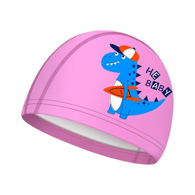 Plisuotas Laisvas dydis Ilgi plaukai Apsaugo animacinis spausdintas elastingas Pu turbanas baseino kepuraitės plaukimo kepuraitės vaikams plaukimo kepuraitė