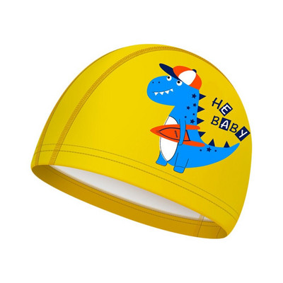 Plisuotas Laisvas dydis Ilgi plaukai Apsaugo animacinis spausdintas elastingas Pu turbanas baseino kepuraitės plaukimo kepuraitės vaikams plaukimo kepuraitė