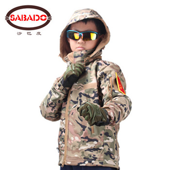Αδιάβροχο camo εξωτερικού χώρου Αδιάβροχο παιδικό TAD Tactical Shark Skin Softshell κυνηγετικό μπουφάν παιδικό παλτό στρατού κυνηγετικά μπουφάν