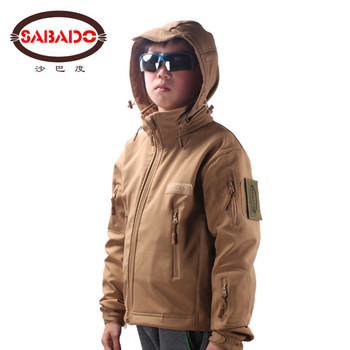 Αδιάβροχο camo εξωτερικού χώρου Αδιάβροχο παιδικό TAD Tactical Shark Skin Softshell κυνηγετικό μπουφάν παιδικό παλτό στρατού κυνηγετικά μπουφάν