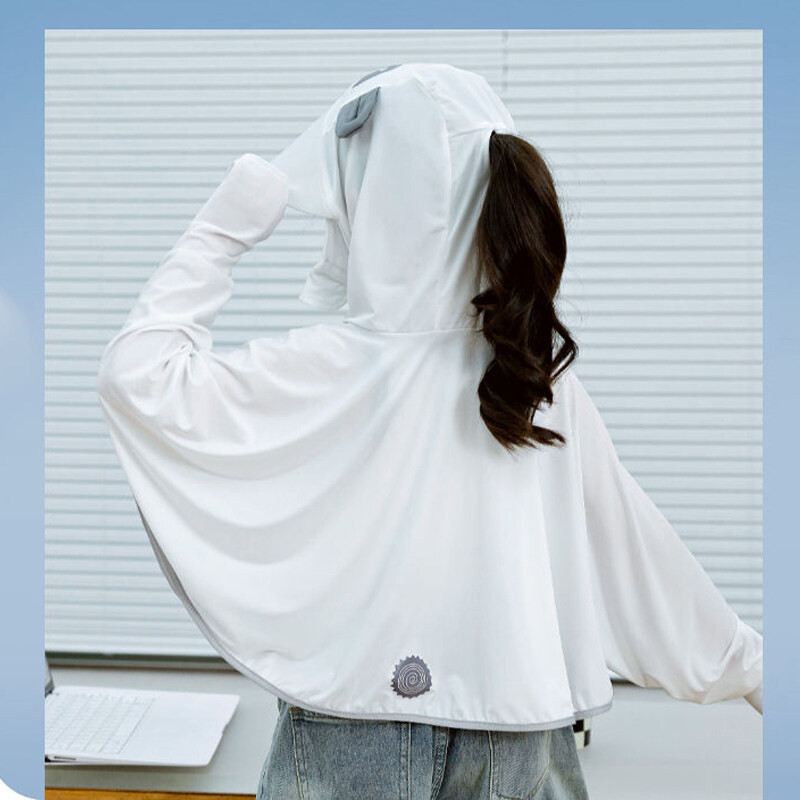 Παιδικά αντηλιακά ρούχα από μεταξωτό πάγο με σάλι μεγάλου γείσου Anti-Uv Skin Παλτό για αγόρι κορίτσια Γονέας-Παιδί Αντιηλιακό τζάκετ πεζοπορίας