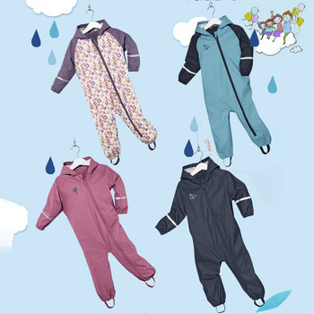 2022 με κουκούλα για μωρά για αγόρια αδιάβροχα φορμάκια βροχής για κορίτσια Χειμερινές φόρμες χιονιού Παιδικές φόρμες αθλητικές παιδικές φόρμες για νήπια