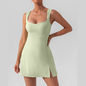 Seksikad päitsed Spordikleidid Naistele Hingavad värvid Jooga Tennise Kleit Õues Golfi Kleit Sulgpalli Tennise komplektid Aktiivne kleit