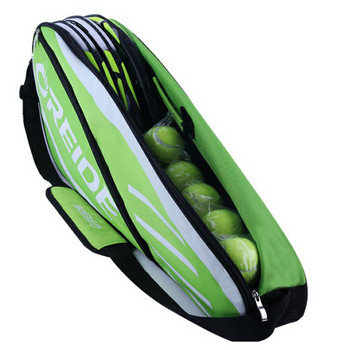 Αδιάβροχη τσάντα μπάντμιντον σακίδιο πλάτης ρακέτα τένις μεγάλης χωρητικότητας για 3-6 ρακέτες μονής ώμου Ελαφρά αθλητικά αξεσουάρ