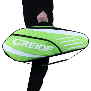 Αδιάβροχη τσάντα μπάντμιντον σακίδιο πλάτης ρακέτα τένις μεγάλης χωρητικότητας για 3-6 ρακέτες μονής ώμου Ελαφρά αθλητικά αξεσουάρ