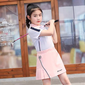 Νέα παιδική φούστα γκολφ πλισέ, που αναπνέει και στεγνώνει γρήγορα, φιλικές προς το δέρμα παιδικές φούστες γκολφ, παιδικές αθλητικές φούστες