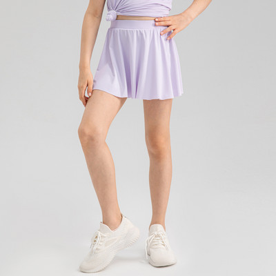 Bērnu golfa tenisa svārki ar šortiem meiteņu sporta skorts skriešanas dejas 2 vienā culottes vasaras atlētisks, elpojošs, foršs audums