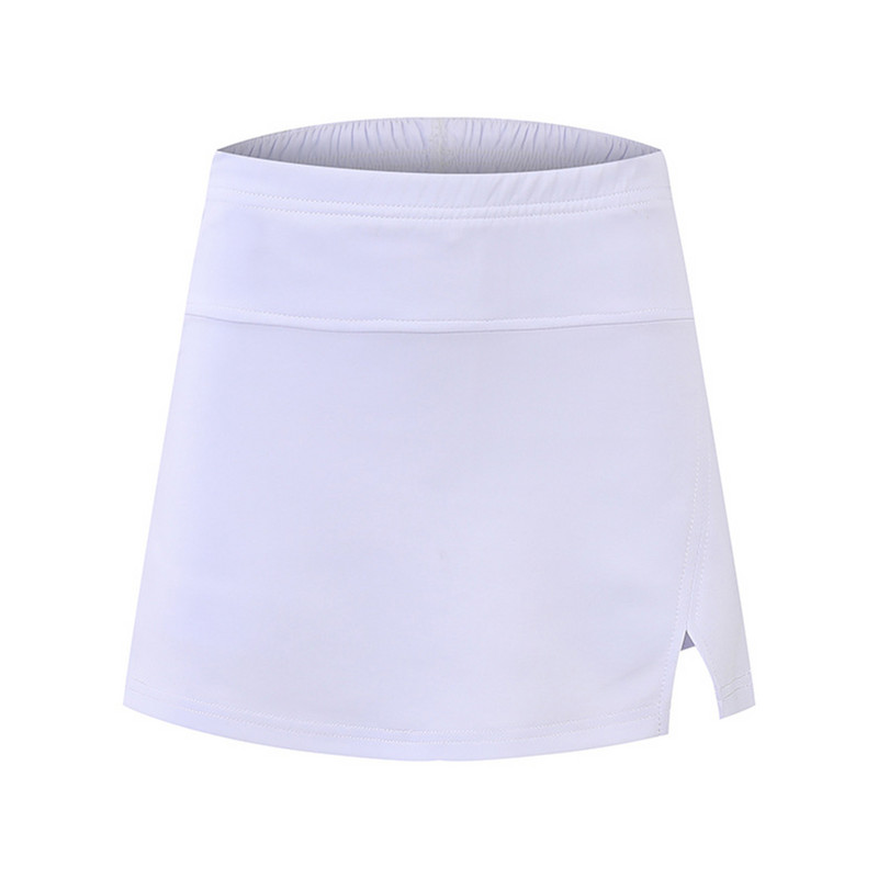 Gyerek lányok oldalra hasított teniszszoknya lezser egyszínű golf tenisz tollaslabda jóga futósport miniszoknya beépített rövidnadrággal