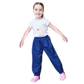 2023 Водоустойчиви детски панталони Кални детски тънки ветроустойчиви и дишащи външни панталони за дъжд Pantalones Niña Брюки Для Девочек