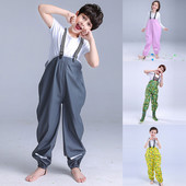 Bērnu lietus Dungarees vēja necaurlaidīgs ūdensnecaurlaidīgs dubļu lietus bikses bikses bērniem mazuļi zēni meiteņu kombinezoni necaurlaidīgi lietus apģērbi āra