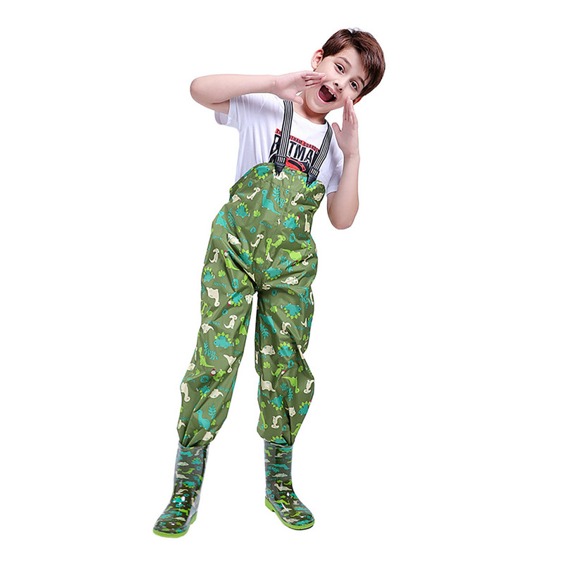 Bērnu lietus Dungarees vēja necaurlaidīgs ūdensnecaurlaidīgs dubļu lietus bikses bikses bērniem mazuļi zēni meiteņu kombinezoni necaurlaidīgi lietus apģērbi āra