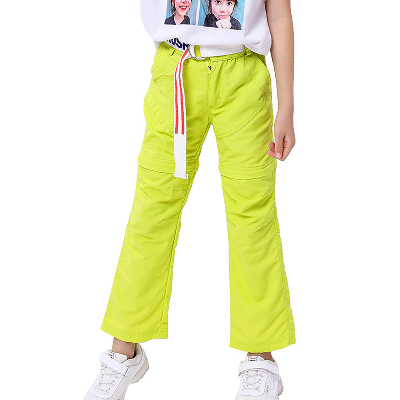 Rudens pavasaris Ātri nožūst Ūdensnecaurlaidīgi Bērni Āra Bikses Zēni Meitenes Sports Pārgājienu Bikses Bērniem Noņemami Šorti + Bikses Apģērbi