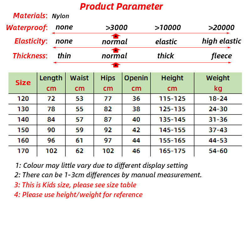 Rudens pavasaris Ātri nožūst Ūdensnecaurlaidīgi Bērni Āra Bikses Zēni Meitenes Sports Pārgājienu Bikses Bērniem Noņemami Šorti + Bikses Apģērbi
