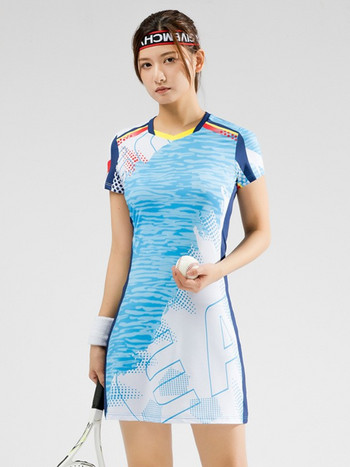 Faztonvg Ρούχα πινγκ πονγκ Γυναικεία μπλούζα μπάντμιντον Γυναικεία φόρεμα Αθλητικά για τρέξιμο Γυναικεία Γυναικεία Γρήγορη Στέγνωμα Αναπνεύσιμο Κορεάτικο Στιλ