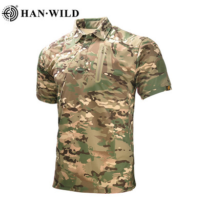 Тактически ризи Военна тениска Външна бързосъхнеща бойна риза Лятна тениска за обучение по туризъм Дишаща мъжка тениска Поло тениска