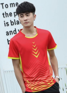 ΝΕΑ αθλητικά ενδύματα μπάντμιντον/τένις Πουκάμισα Ανδρικό αναπνεύσιμο μπλουζάκι Γυμναστήριο Quick Dry Γυμναστήριο πινγκ πονγκ Σορτς ζέρσεϊ δωρεάν αποστολή