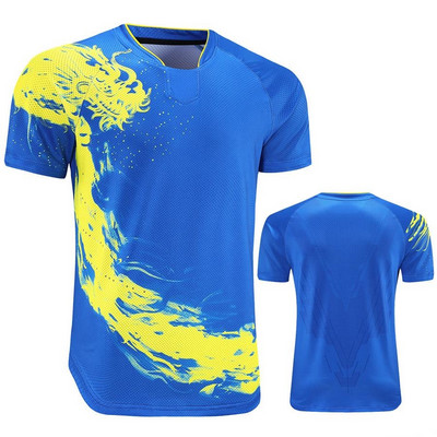 Τελευταίες μπλούζες πινγκ πονγκ Κίνας για άνδρες γυναίκες Παιδιά μπλουζάκια πινγκ πονγκ Μπλουζάκια πινγκ πονγκ Μπλουζάκια μπάντμιντον Ομαδικό παιχνίδι αθλητικό μπλουζάκι