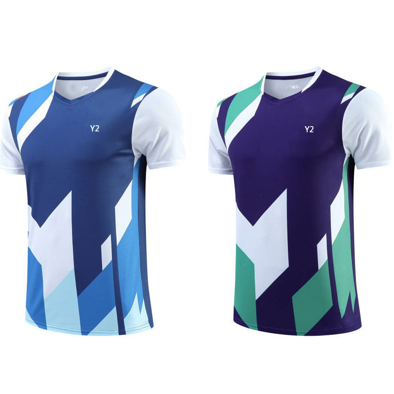 Jauns badmintona apģērbs vīriešiem sievietēm bērniem ar īsām piedurknēm sporta zāle sporta krekls sporta apģērbs galda tenisa sacensības galda tenisa krekls