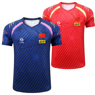Πρωτάθλημα 2022 ΚΙΝΑ Ομαδικά μπλουζάκια πινγκ πονγκ σορτς Ανδρικά Γυναικεία Παιδική μπλούζα πινγκ πονγκ Μπλουζάκια πινγκ πονγκ αθλητικά πουκάμισα