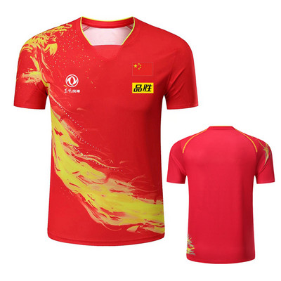 Πρωτάθλημα 2022 ΚΙΝΑ Ομαδικά μπλουζάκια πινγκ πονγκ σορτς Ανδρικά Γυναικεία Παιδική μπλούζα πινγκ πονγκ Μπλουζάκια πινγκ πονγκ αθλητικά πουκάμισα