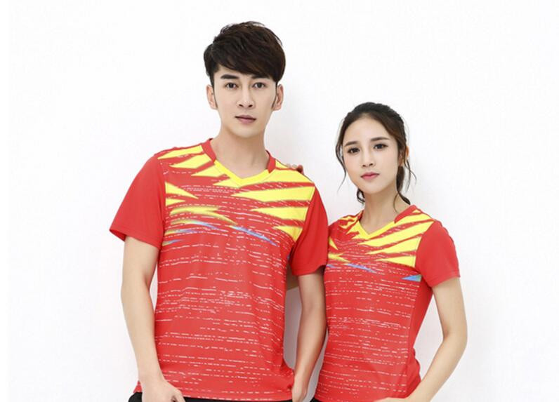 Új tollaslabda sportingek Játék edzőmez pároknak uniszex asztalitenisz és pólók ingyenes szállítás