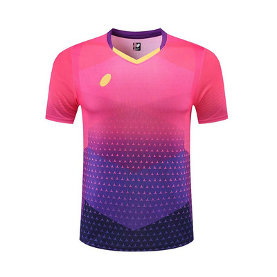 Pārdod jaunus sporta tenisa T-kreklus vīriešu sieviešu bērnu badmintona krekli Īsi galda tenisa krekliņi sporta skriešanas krekli