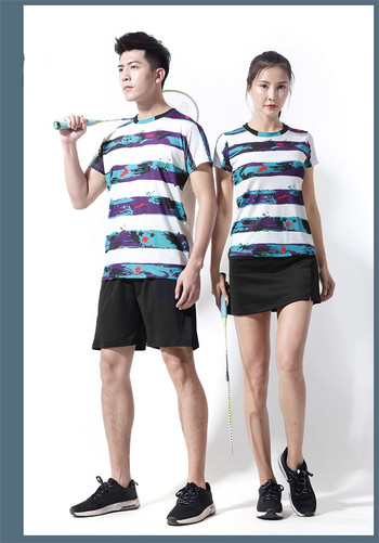 Νέα μπλουζάκια μπάντμιντον ανδρικά , αθλητικά πουκάμισα Μπλουζάκια τένις ανδρικά , μπλουζάκια πινγκ πονγκ , μπλουζάκια αθλητικής προπόνησης Fitness Quick dry 1013