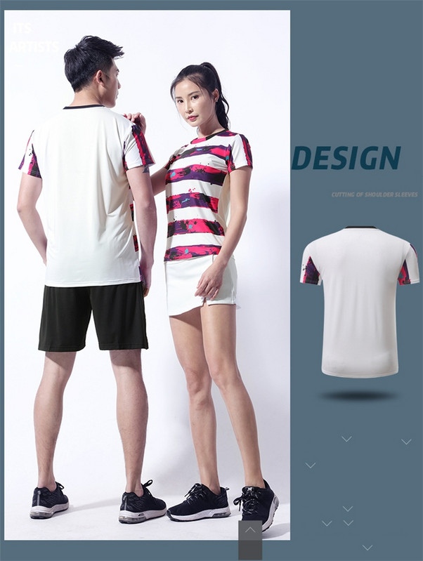 Jauni Badmintona krekli Vīrieši , sporta krekls Tenisa krekli Vīriešu , galda tenisa krekls , Quick dry Fitness sporta treniņu krekli 1013