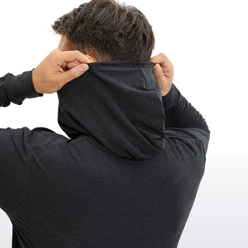 CRZ YOGA meeste kerged pulloverid, pikkade varrukatega dressipluus, kiirelt kuivavad vabaaja sportlikud kapuutsiga topid taskuga