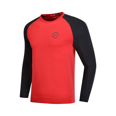Li-Ning Férfi Wade Series pulóver 3D Fitting Normal Fit 66% Pamut 34% Poliészter Bélés Comfort sportkapu AWDN899 COND18