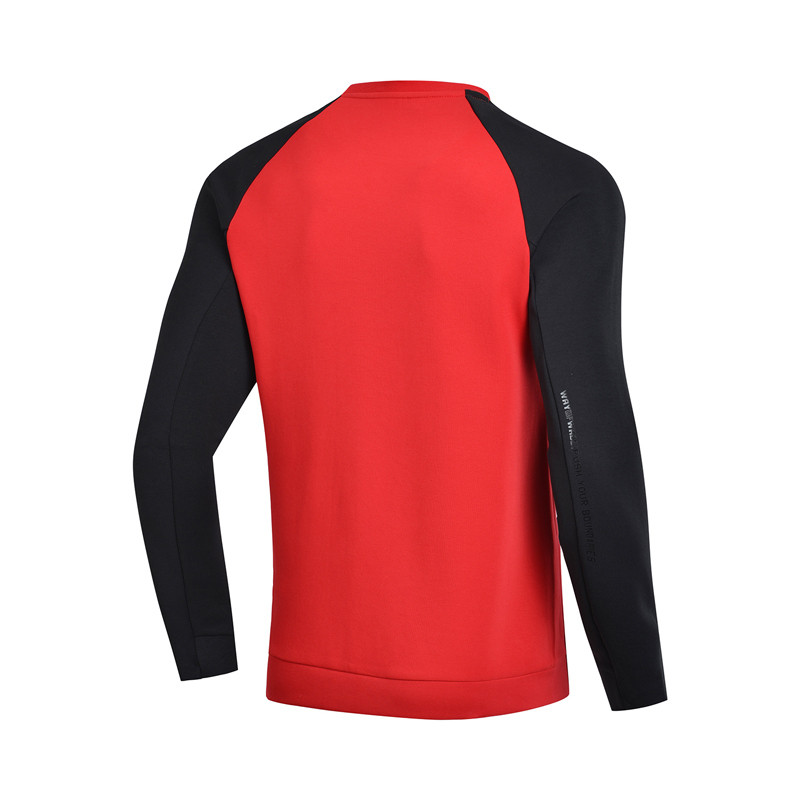 Li-Ning Férfi Wade Series pulóver 3D Fitting Normal Fit 66% Pamut 34% Poliészter Bélés Comfort sportkapu AWDN899 COND18