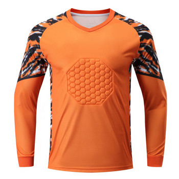 Νέος τερματοφύλακας ανδρικές προσαρμοσμένες φανέλες ποδοσφαίρου Στολές Protrctive Σετ ποδοσφαιρικών ρούχων Φόρμα μακρυμάνικη στολή ποδοσφαίρου