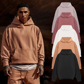 2023. gada jauns vīriešu sporta un brīvā laika džemperis pavasara un rudens smagsvara cilpas Trend Off pleciem Hoodie Cross border, liels