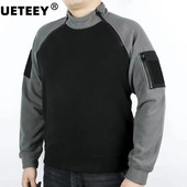 Új L3 kültéri taktikai gyapjú pulóver amerikai férfi SWAT melegvarrással, katonai karszalaggal, szélálló gallérral, meleg harci dzsekivel