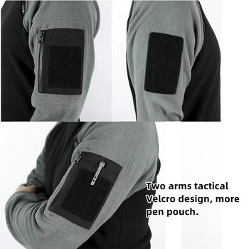 Нов L3 външен тактически поларен пуловер US мъжки SWAT топли шевове военна лента за ръка Ветроустойчива яка Топло бойно яке Мъжки
