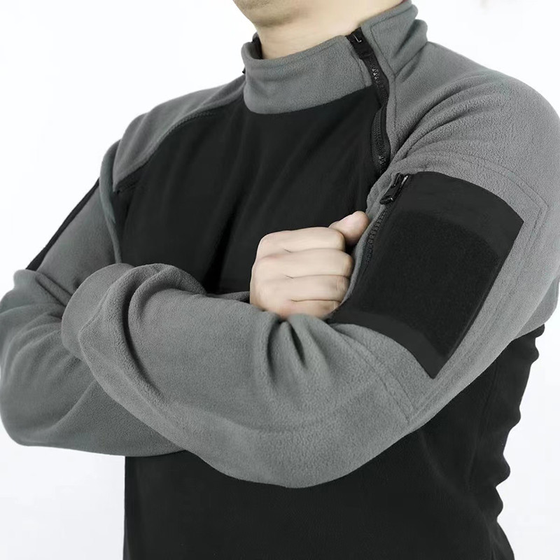 Új L3 kültéri taktikai gyapjú pulóver amerikai férfi SWAT melegvarrással, katonai karszalaggal, szélálló gallérral, meleg harci dzsekivel