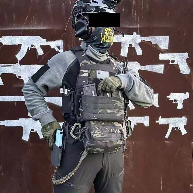 Új L3 kültéri taktikai gyapjú pulóver amerikai férfi SWAT melegvarrással, katonai karszalaggal, szélálló gallérral, meleg harci dzsekivel