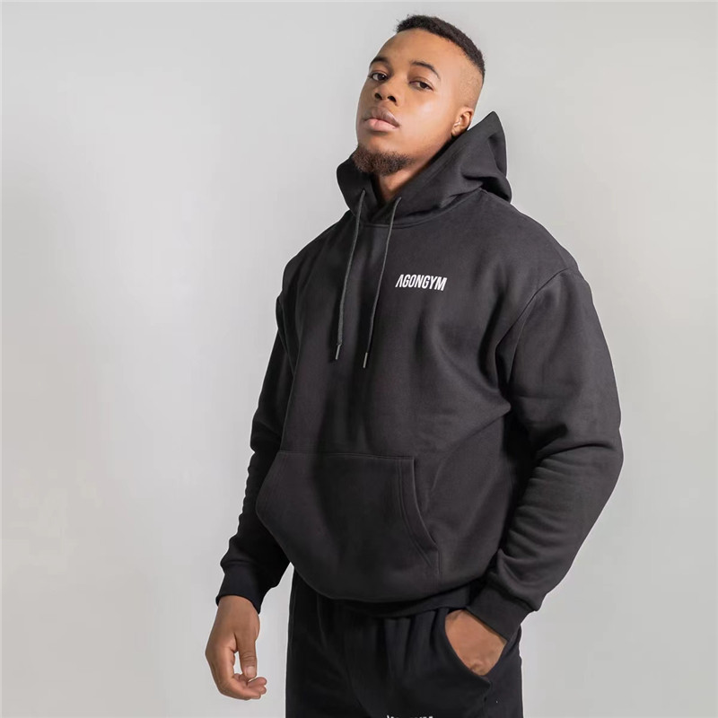 JAUNI Vīriešu Kapuči Trenažieru zāle Fitness Kultūrisms Sporta krekls Pulovers Sporta apģērbs Biezs Vīriešu Treniņš Treniņš Jakas ar kapuci Apģērbs