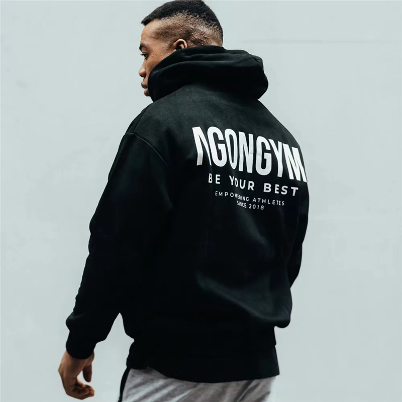 JAUNI Vīriešu Kapuči Trenažieru zāle Fitness Kultūrisms Sporta krekls Pulovers Sporta apģērbs Biezs Vīriešu Treniņš Treniņš Jakas ar kapuci Apģērbs