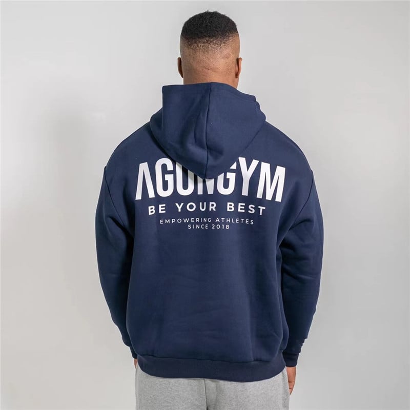 JAUNI Vīriešu Kapuči Trenažieru zāle Fitness Kultūrisms Sporta krekls Pulovers Sporta apģērbs Biezs Vīriešu Treniņš Treniņš Jakas ar kapuci Apģērbs
