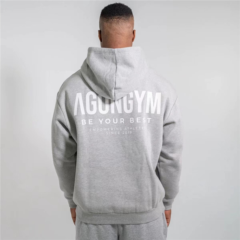 JAUNI Vīriešu Kapuči Trenažieru zāle Fitness Kultūrisms Sporta krekls Pulovers Sporta apģērbs Biezs Vīriešu Treniņš Treniņš Jakas ar kapuci Apģērbs