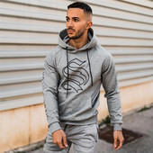 Casual λεπτά φούτερ Bodybuilding Φούτερ Ανδρικά Γυμναστήρια Γυμναστήριο Βαμβακερό μπουφάν με κουκούλα Εξωτερικά ρούχα Ανδρικά αθλητικά μπλουζάκια Φθινοπωρινά ρούχα