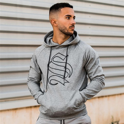 Casual λεπτά φούτερ Bodybuilding Φούτερ Ανδρικά Γυμναστήρια Γυμναστήριο Βαμβακερό μπουφάν με κουκούλα Εξωτερικά ρούχα Ανδρικά αθλητικά μπλουζάκια Φθινοπωρινά ρούχα